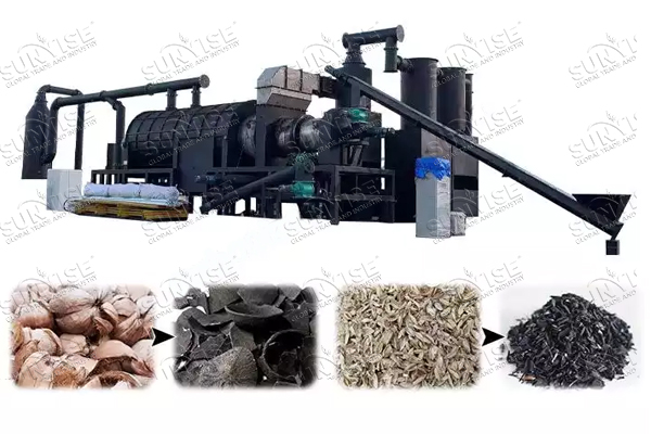 continuous carbonization machine for hookah charcoal plant continuous carbonization machine for hookah charcoal plant