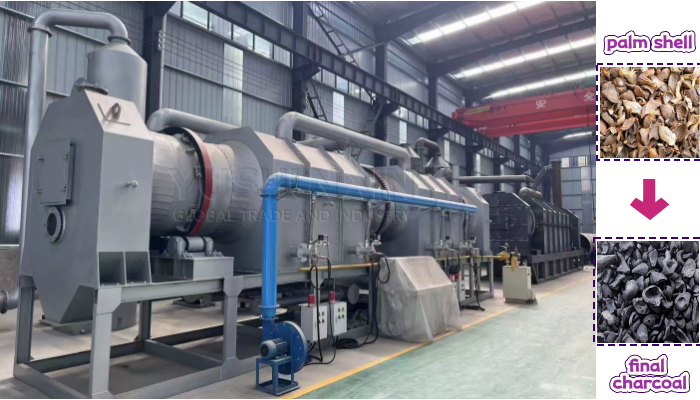 palm shell charcoal line