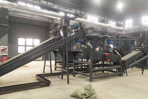 Air flow separator for soft pack lithium battery plastic waste recycling Air flow separator for soft pack lithium battery plastic waste recycling