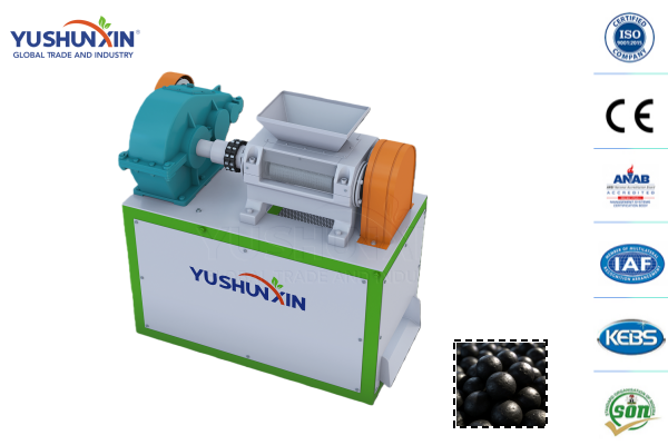 double roller granulator for biochar granulation